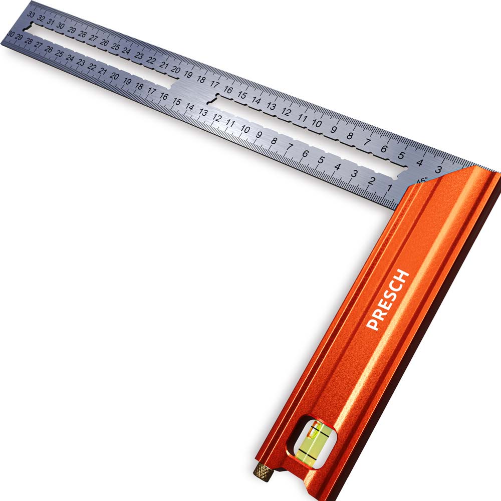 PRESCH Anschlagwinkel 300mm für präzise Messungen und Markierungen im Handwerk und Heimwerkerbereich.
