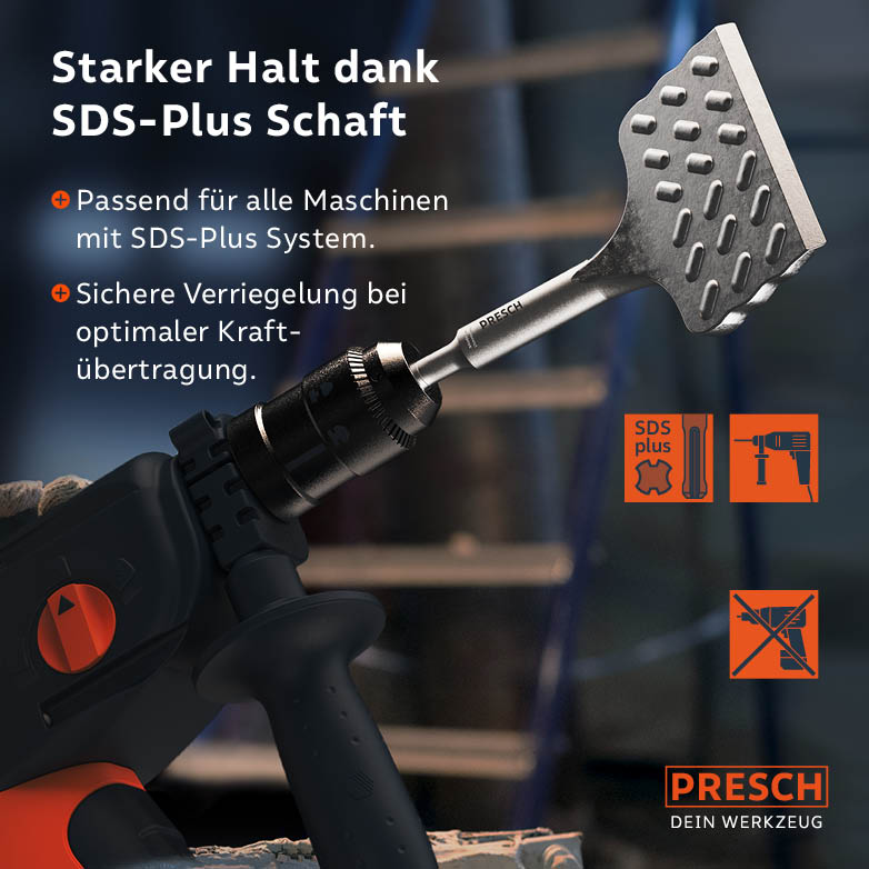 SDS Plus Fliesenmeißel Breit