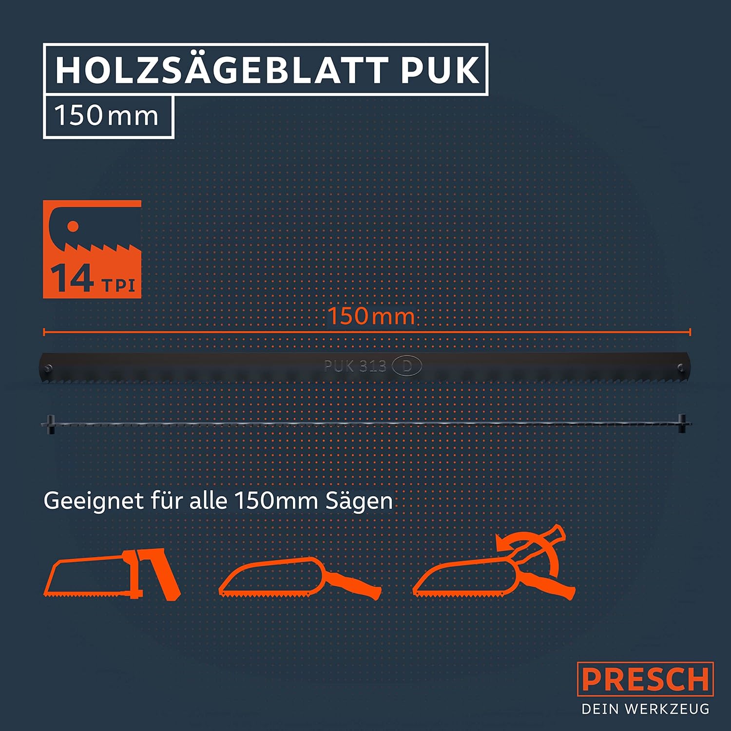 Holzsägeblätter PUK 150mm - 10 Stück