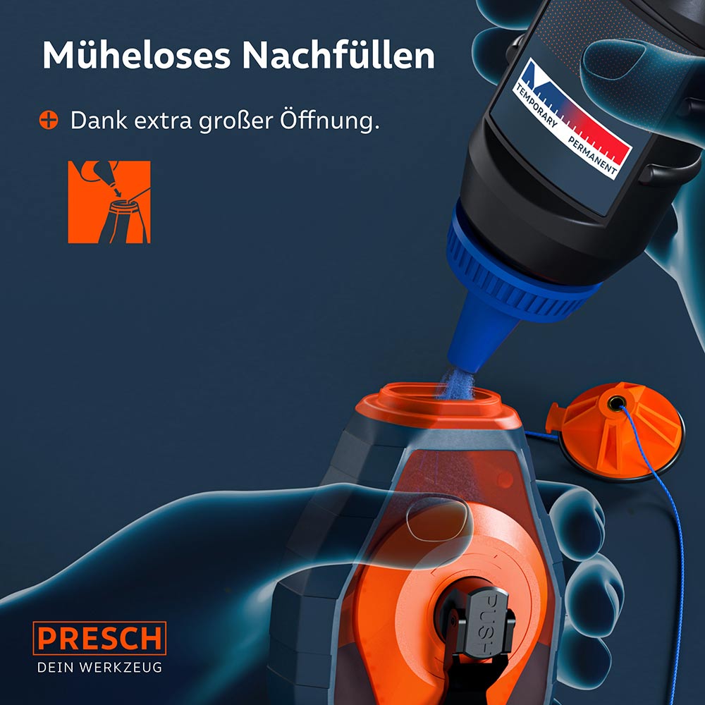 Schlagschnurkreide blau