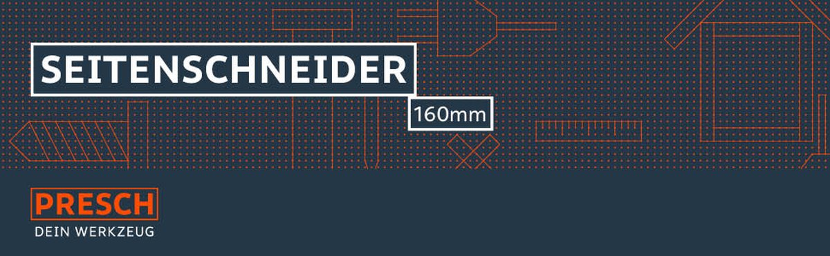 PRESCH Seitenschneider 160mm, hochwertige Drahtschneider und Kabelschneider in technischem Design