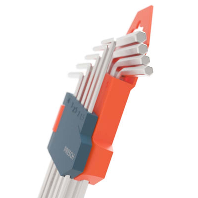 PRESCH Innensechskantschlüssel Set, hochwertige Hex Key Spanner auf orangefarbenem Halter