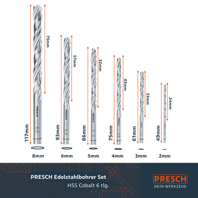 Metallbohrer Set HSS-E Cobalt