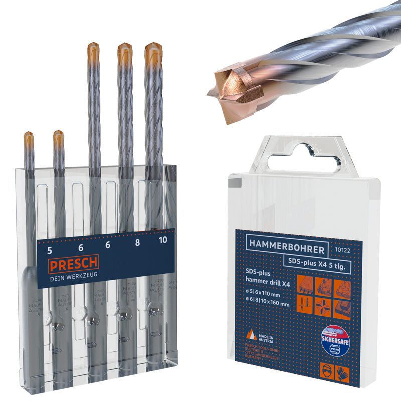 SDS-plus Hammerbohrer Set X4