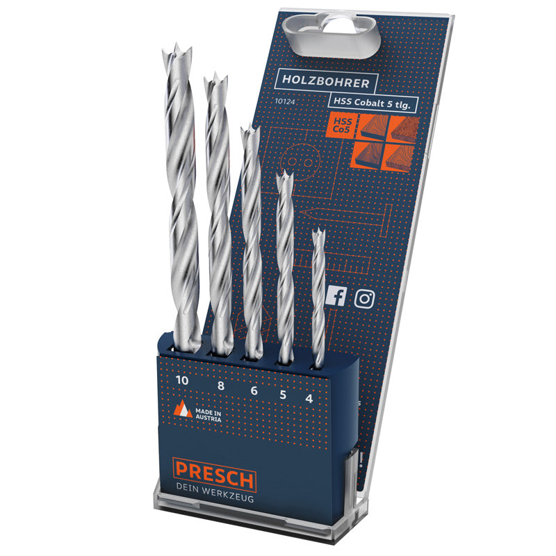 Holzbohrer Set HSS-E Cobalt