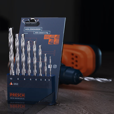 Holzbohrer Set HSS-E Cobalt