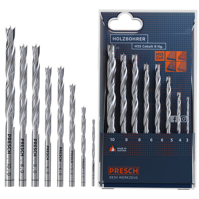 Holzbohrer Set HSS-E Cobalt