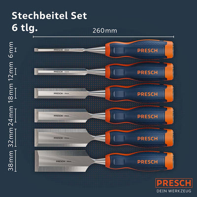 Stechbeitel Set 6 tlg.