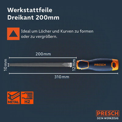 Dreikantfeile 200mm