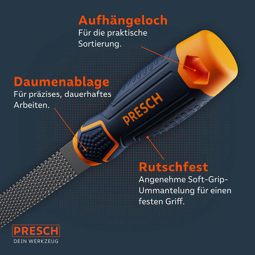 Holzraspel Flach 200mm