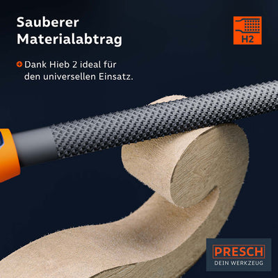 Holzraspel Halbrund 200mm