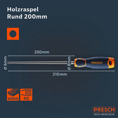 Holzraspel Rund 200mm