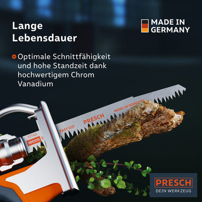 Säbelsägeblatt Holz 210mm Grünholz