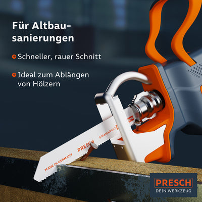 Säbelsägeblatt Holz mit Nägeln 130mm