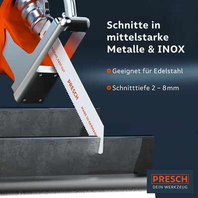 Säbelsägeblätter Set Metall und Holz 15 tlg.