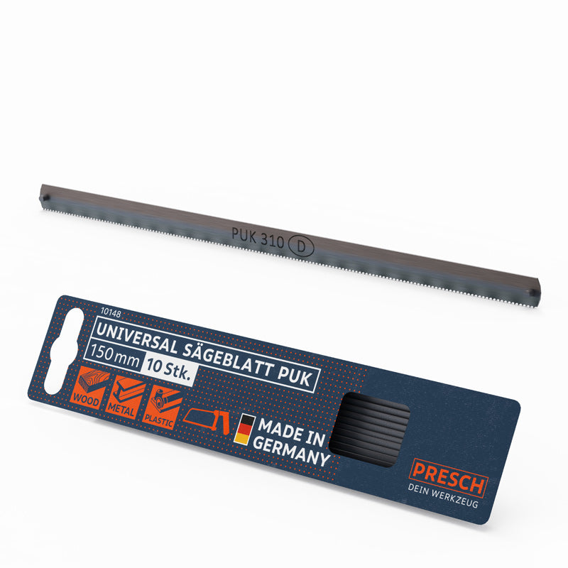 PRESCH Universal Sägeblatt mit Zahnung für Holz, Metall und Kunststoff, Made in Germany, Produktcode 10148