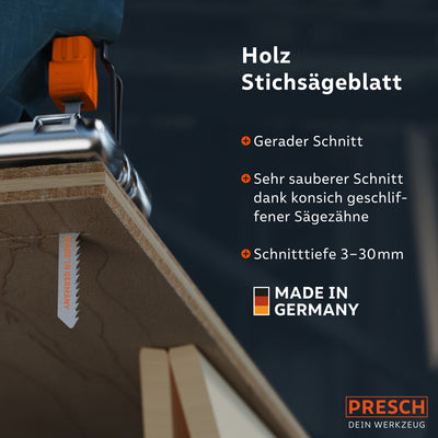 Stichsägeblätter Holz - sauber, gerade