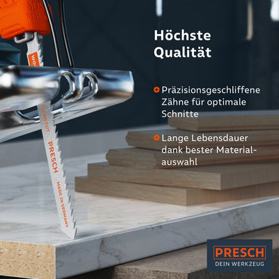 Stichsägeblätter Holz - sauber, gerade