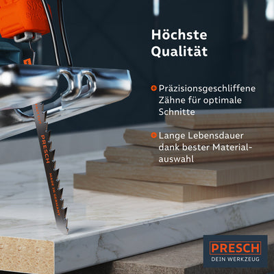 Stichsägeblätter Holz - Gerade, schnell