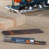 PRESCH Stichsägeblätter für Holz, Sägeblatt-Set auf Werkbank, kompatibel für präzise und schnelle Schnitte in Holzwerkstoffen.
