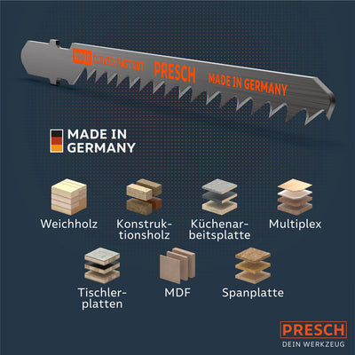 Stichsägeblätter Holz - schneller, Kurvenschnitt