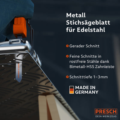 Stichsägeblätter Metall Profi - Für rostfreie Stähle
