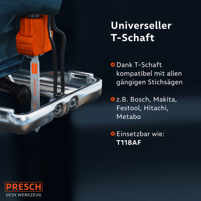 Stichsägeblätter Metall Profi - Für rostfreie Stähle