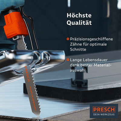 Stichsägeblätter Metall - Mittelstarke Bleche